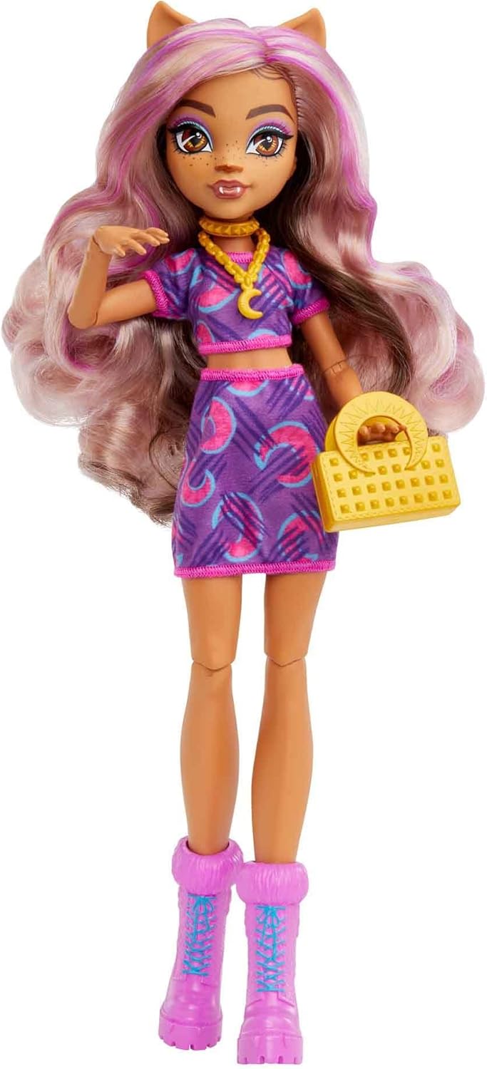 Monster High Clawdeen Doll Features 10+ Flexible Joints for Girls Ages 4 and Up