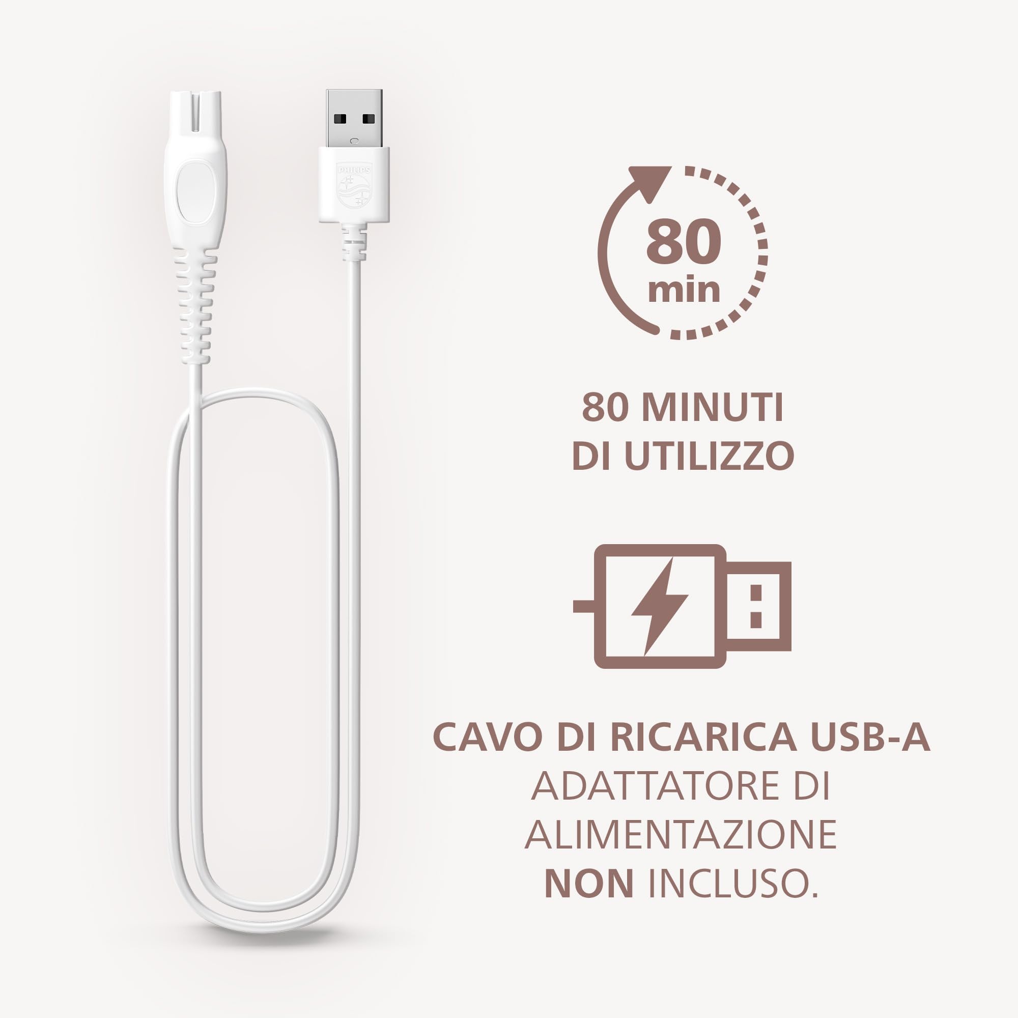 Philips Lady Shaver Serie 8000 - Rasoio senza filo, Wet & Dry, sistema di rasatura a 3 lame, testina di rasatura flessibile, luce LED, per corpo, gambe e zona bikini, modello BRL149/00