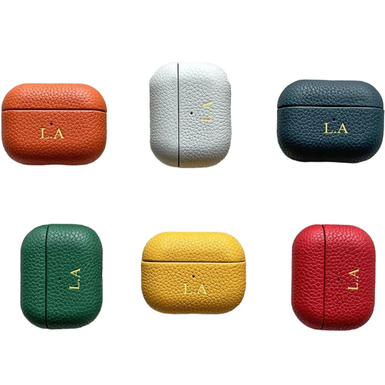 Amazon.com: Custom Initials Leather Case for AirPods Pro & Series