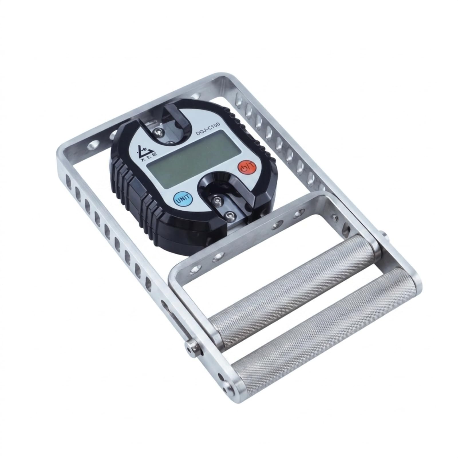 Medidor Electrónico de Fuerza de Agarre con Marco de Acero Inoxidable y Lectura Clara para Entrenamiento de Mano y Dedos Adecuado para Oficina y Viaje