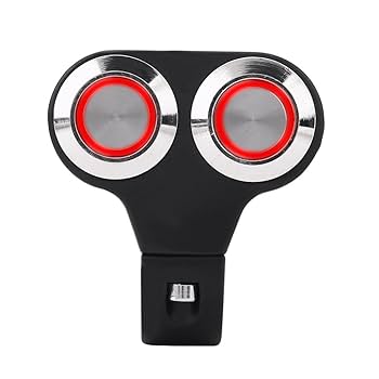 Fog Light Switch Aamox Motocycle Handleba Light Switch Push Button Illuminated Light Switch
