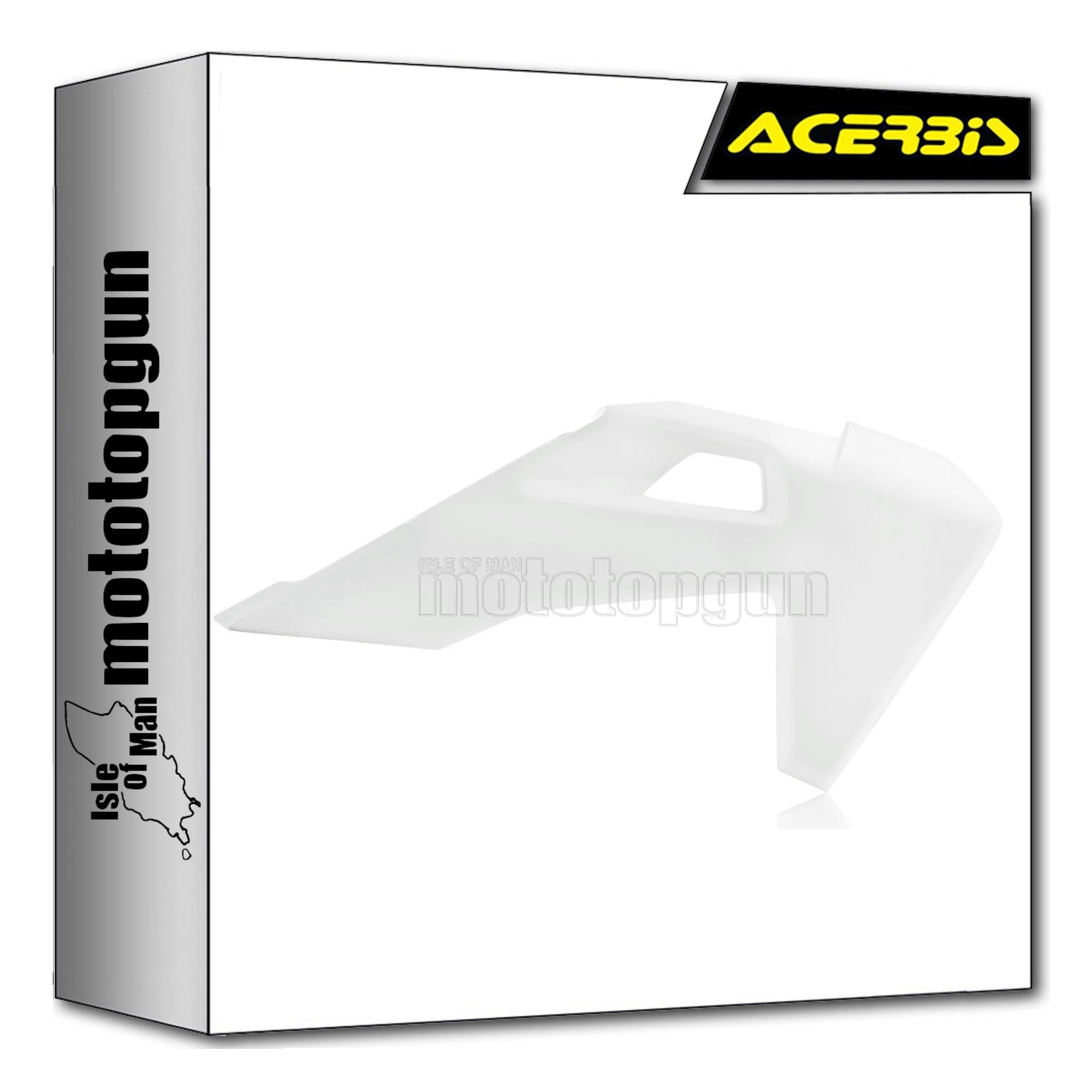 Écopes de radiateur Acerbis blanc Husqvarna TC 125 plastique cassé solution - 4