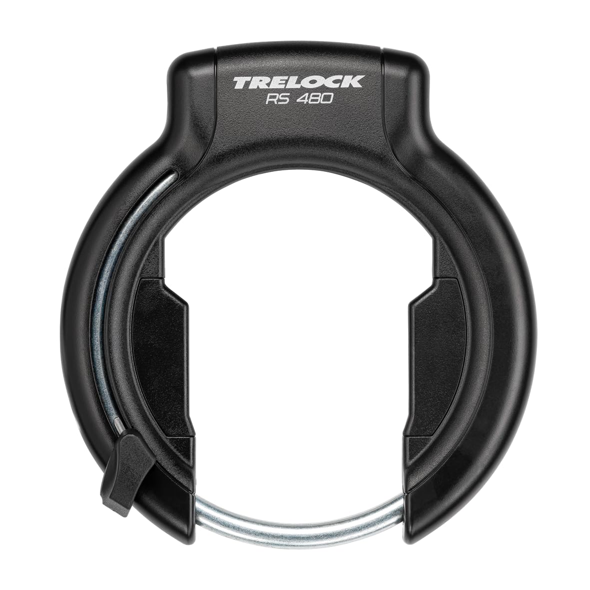 TRELOCK Lucchetto per telaio RS 480 AZ + catena da infilare ZR 355 100/6 con borsa da sella – apertura larga 70,7 mm