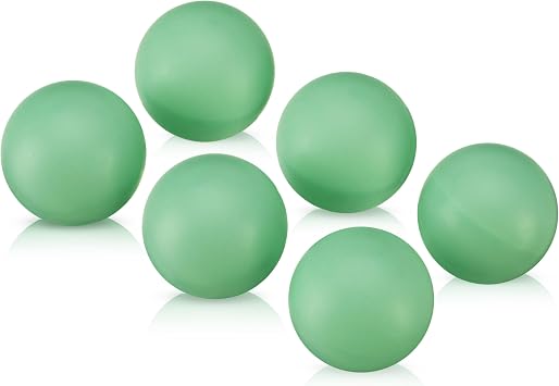 True Glow in the Dark Ping Pong Balls, Durable Lightweight Tennis Ball, Fun Drinking Games, Perfect for Indoor and Outdoor, Game Night, Party Supplies, Set of 6