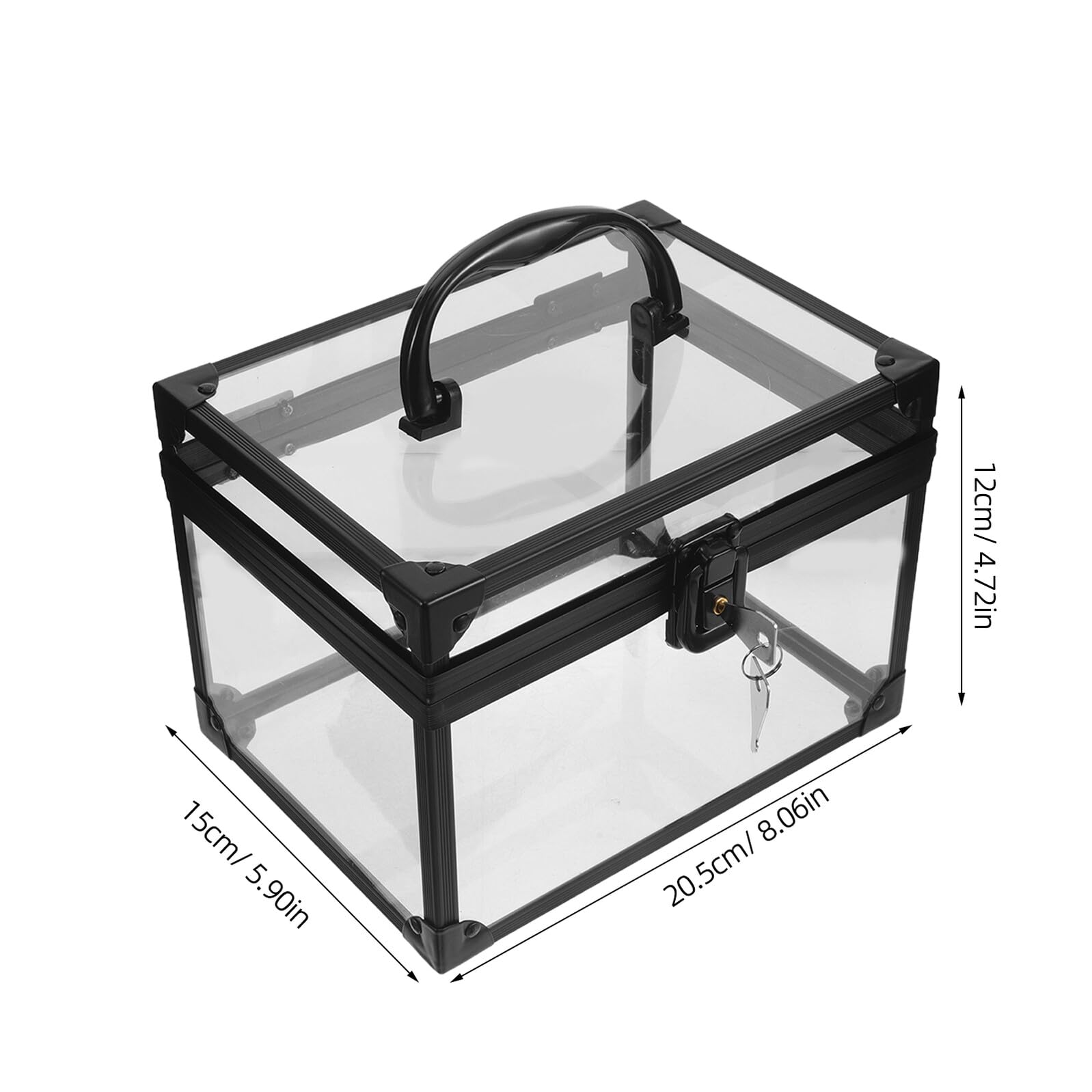 BESPORTBLE Scatola Portadischi Trasparente in Plastica Rigida con Maniglia, Custodia per CD e Dvd Vuota per Organizzazione e Protezione Dischi, Organizer Compatto per Casa e Ufficio