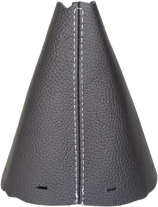 Shift Boot Compatible with Kia Ceed Leather Various Stitching Colour Available (White Stitch)