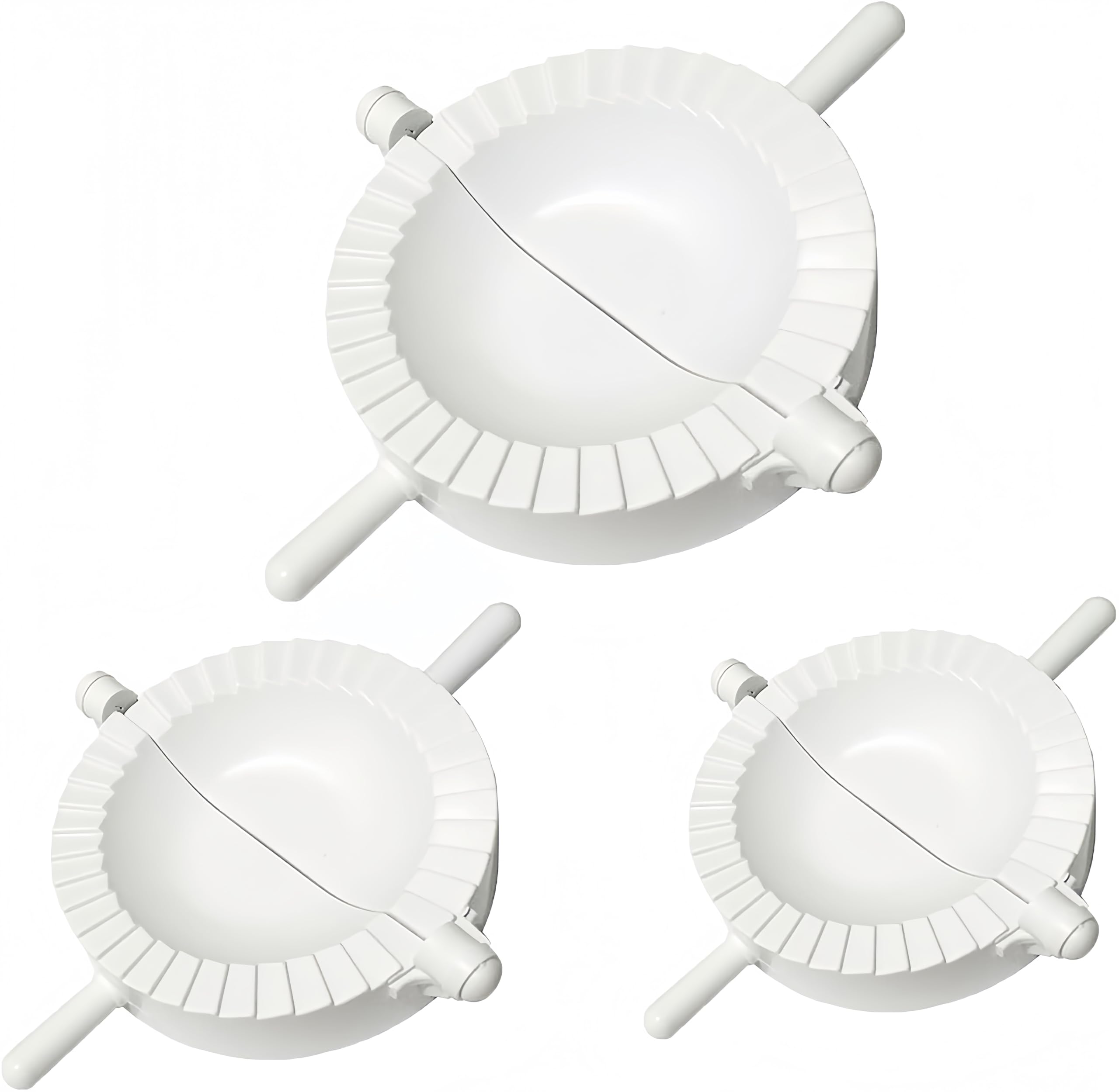 QIANSSE 3PCS 3-in-1 Dumpling Maker Press Multi Pastry Mould Kitchen Tool