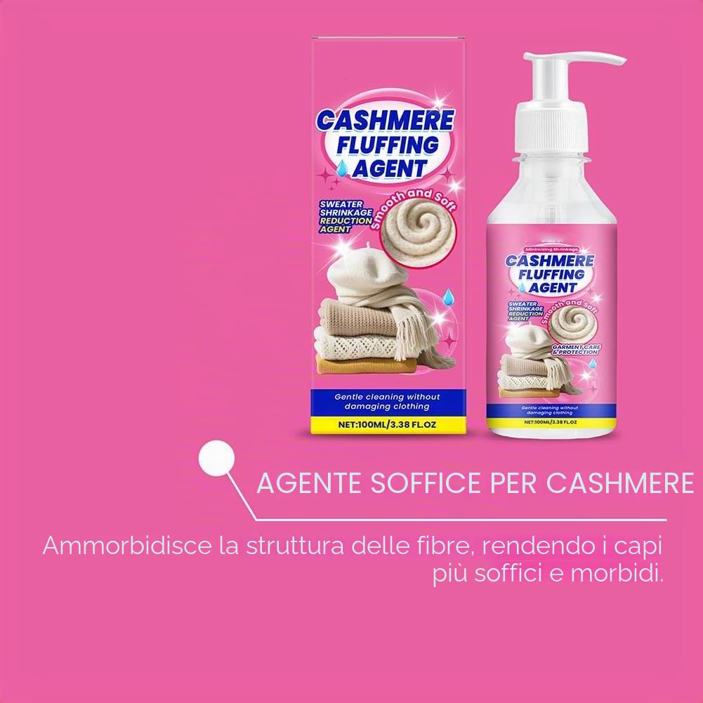 Soluzione riparatrice restringente per maglioni di lana 100 ml, ripristina tessuti lana e cashmere, trattamento nutriente
