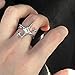 TUCEWP 3Pcs Y2k Rings for Women Star Moonstone Rhinestones Statement Rings Punk Grunge Goth Chunky Rings Adjustable Open Ring Set Fashion Irregular Silver Stacking Thumb Ring Cute Birthday Gift