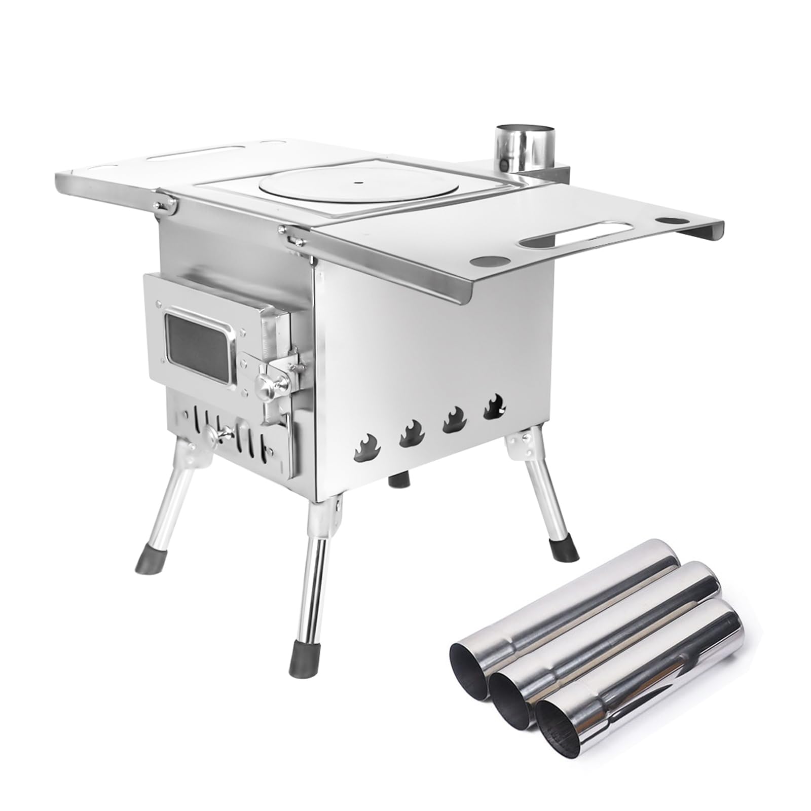 SOTECH キャンプ 薪 ストーブ テント 内 2次燃焼-キャンプアンドキャビンズ、料理、ハイキング、釣り、バックパッキング(煙突パイプ付き) Amazon.co.jp: SOTECH キャンプ 薪 ストーブ テント 内 2次燃焼