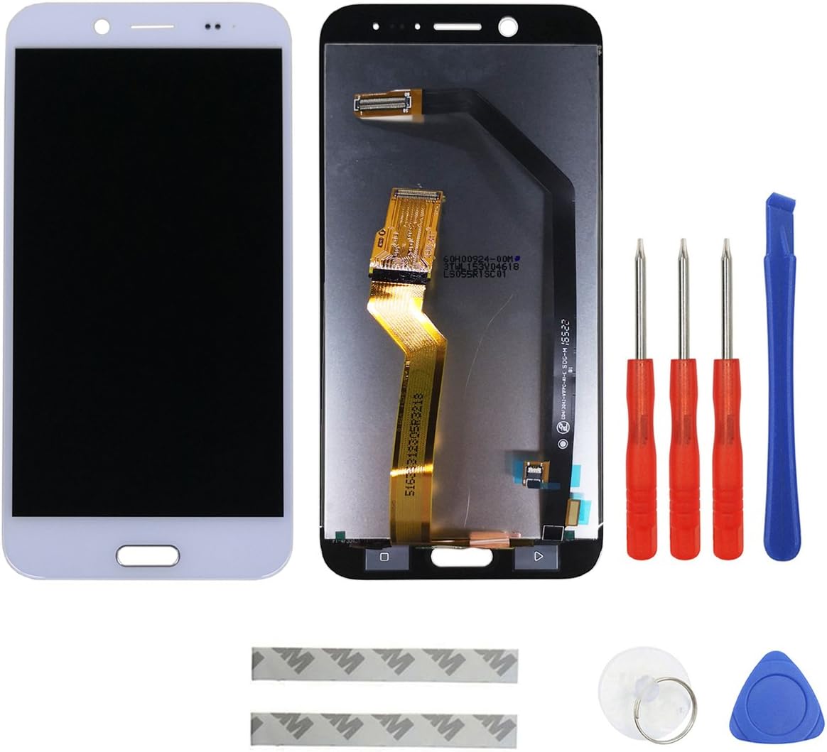 Swark LCD Screen Replacement Compatible with HTC Bolt / 10 EVO 5.5'' Display Screen Digitizer Touch Glass Assembly with Tools (White)