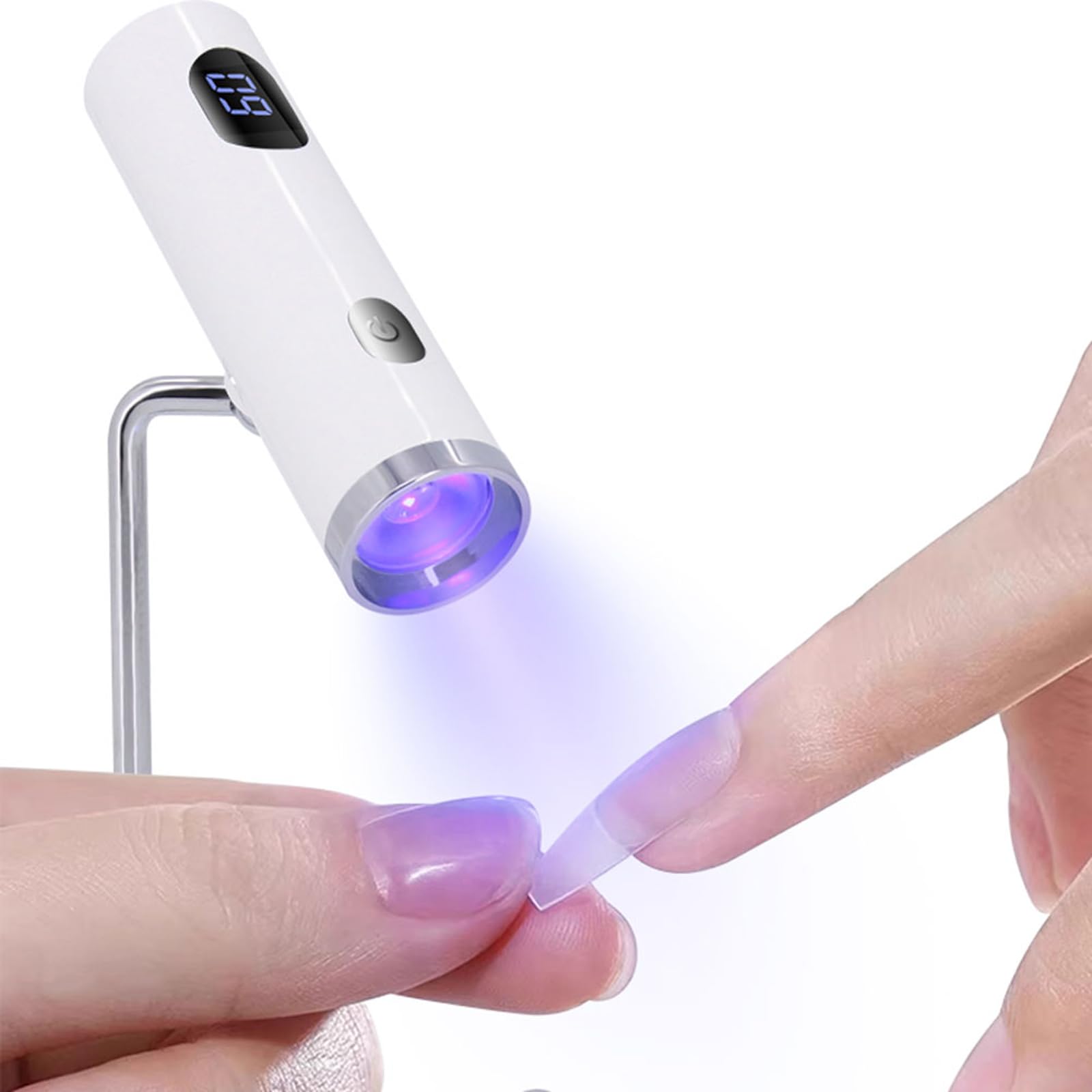 wenxintek UV Nail Lamp,2 in 1 Desktop & Handheld UV Light for Gel Nails,Mini LED Nails Dryer Flash Cure Lamp for Acrylic Nail Extension Gel Tips Home