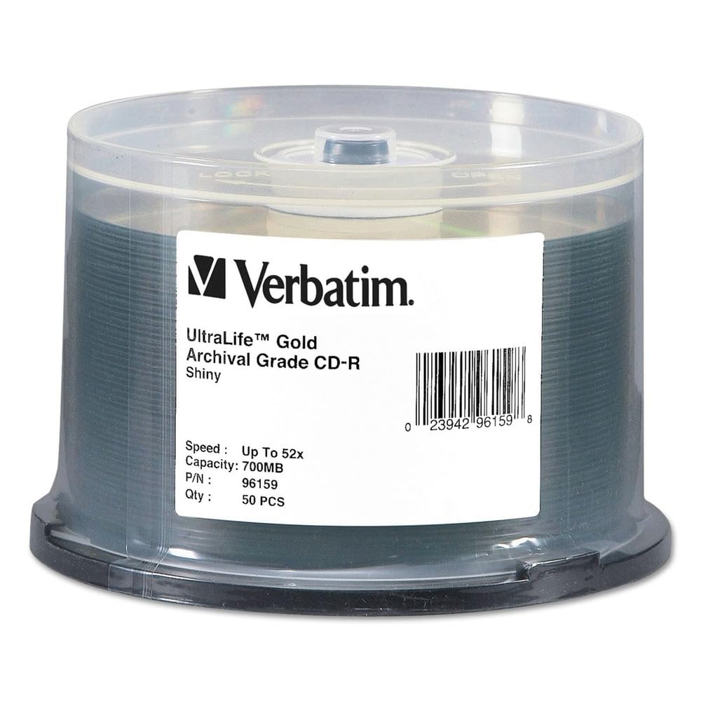 Amazon.com: Verbatim VER96159 - UltraLife Gold Archival Grade CD-R