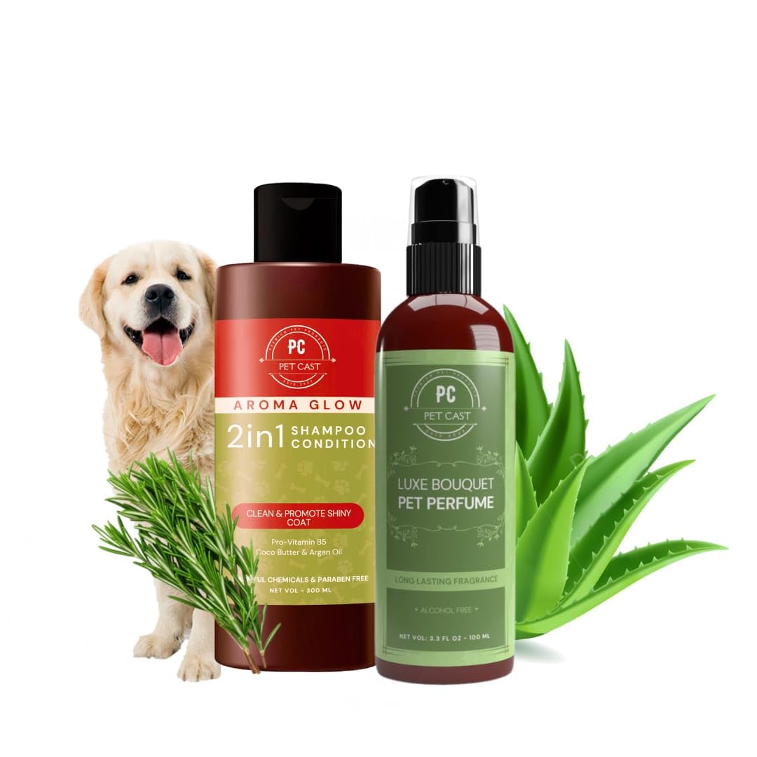 Pet Cast 2in1 Shampoo and Condtioner + Odour Control Luxe Bouquet Pet Deodorizer for Dogs and Cats 300ml + 100ml (B0DD45TZGX) Amazon Price History, Amazon Price Tracker