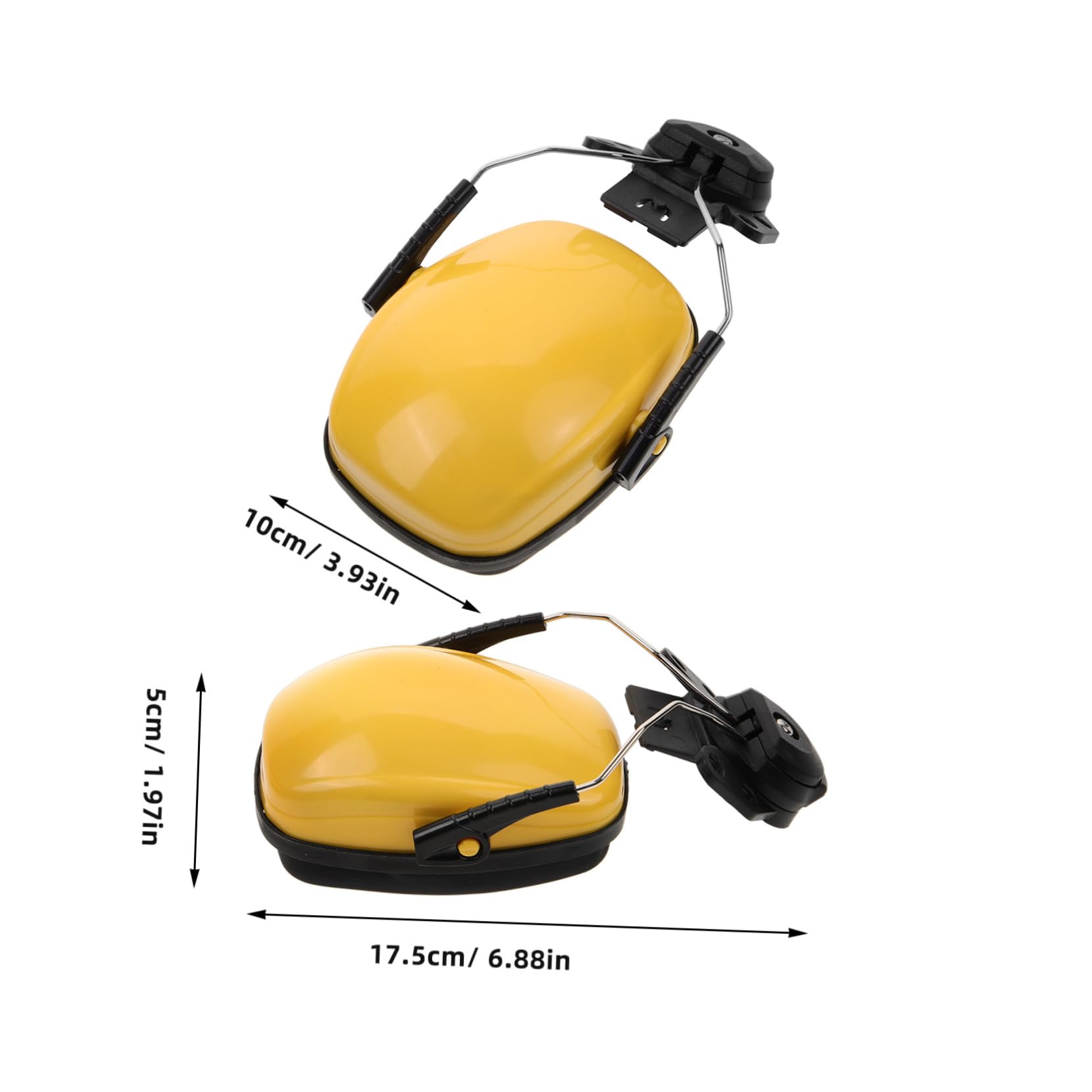NULYLU 1 Pair Safety Helmet Earmuffs Earmuff for Hearing Protection Ear Protector for Noise Reduction Ear Protection Earmuffs Hearing Protection Earmuff for Workshop Sponge Ear Protection