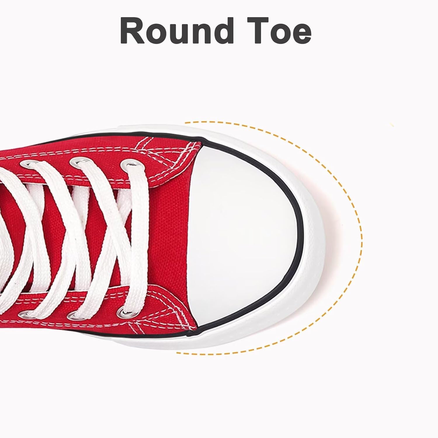 Women High Top Lace Up Casual Canvas Sneakers, Comfortable Lightweight Classic Fash... - Image 5