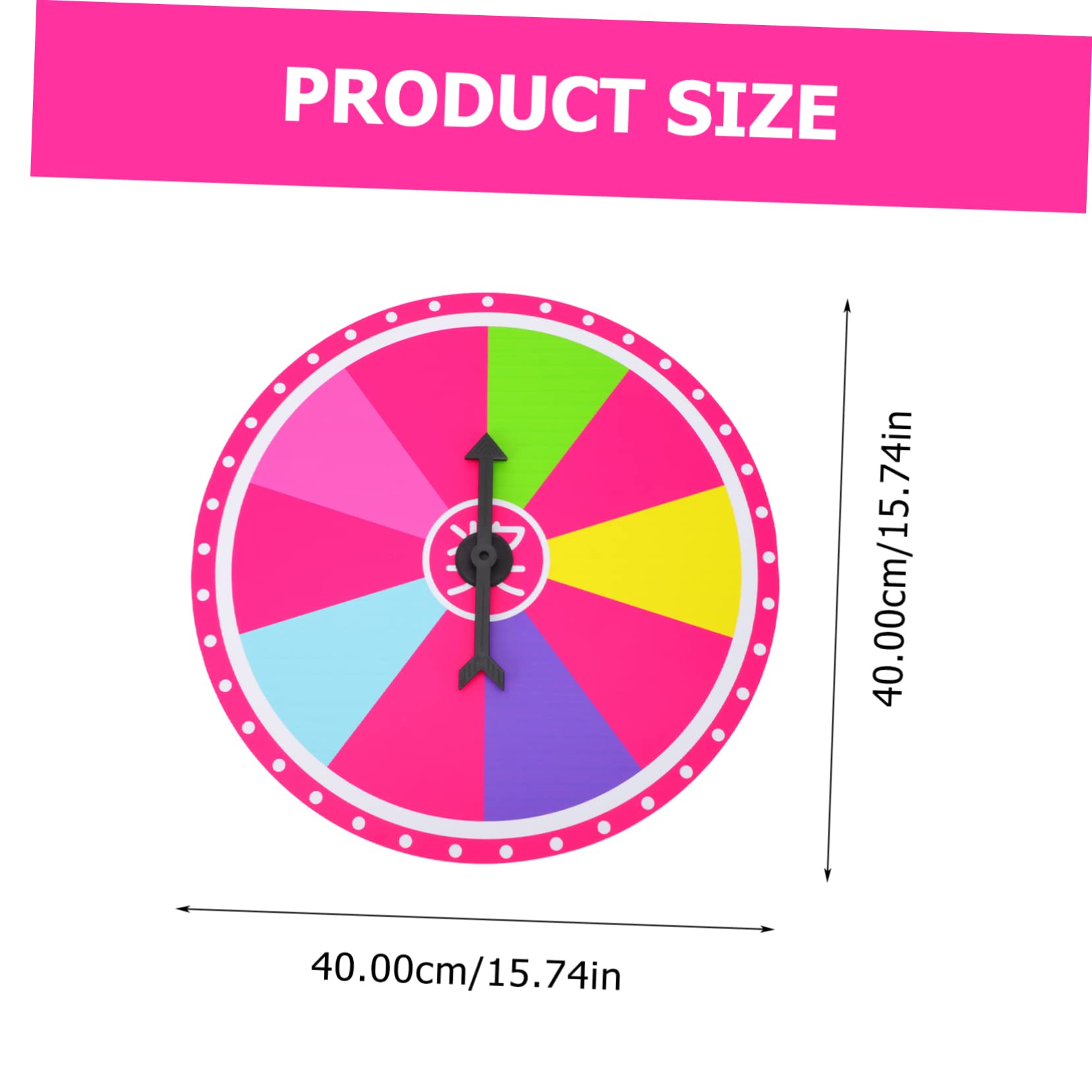 ERINGOGO Round Wall Hanging Prize Wheel Game Rotary Draw Wheel for Party Fun Raffles and Celebrations Material Easy to Store for Weddings and Birthdays