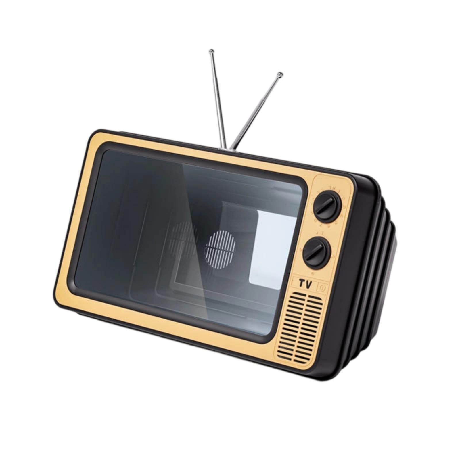 Retro Televisions Inspires Mobile Screen Magnifiers 14inch Display Enlarger Eye Defense Not Glares Foldable Holder Adjustable Angles Phone Holder