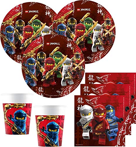 52 Teile Lego Ninjago Party Deko Set für 16 Kinder Cover