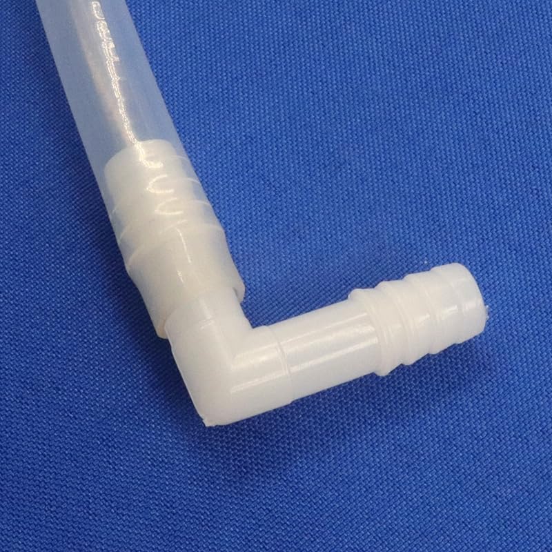 5pcs 10~25mm Plastic Barbed Equal Elbow Connectors Irrigation Pipe Fittings Aquarium Fish Tank Hose Aeration Hose Connector(16mm,100pcs)