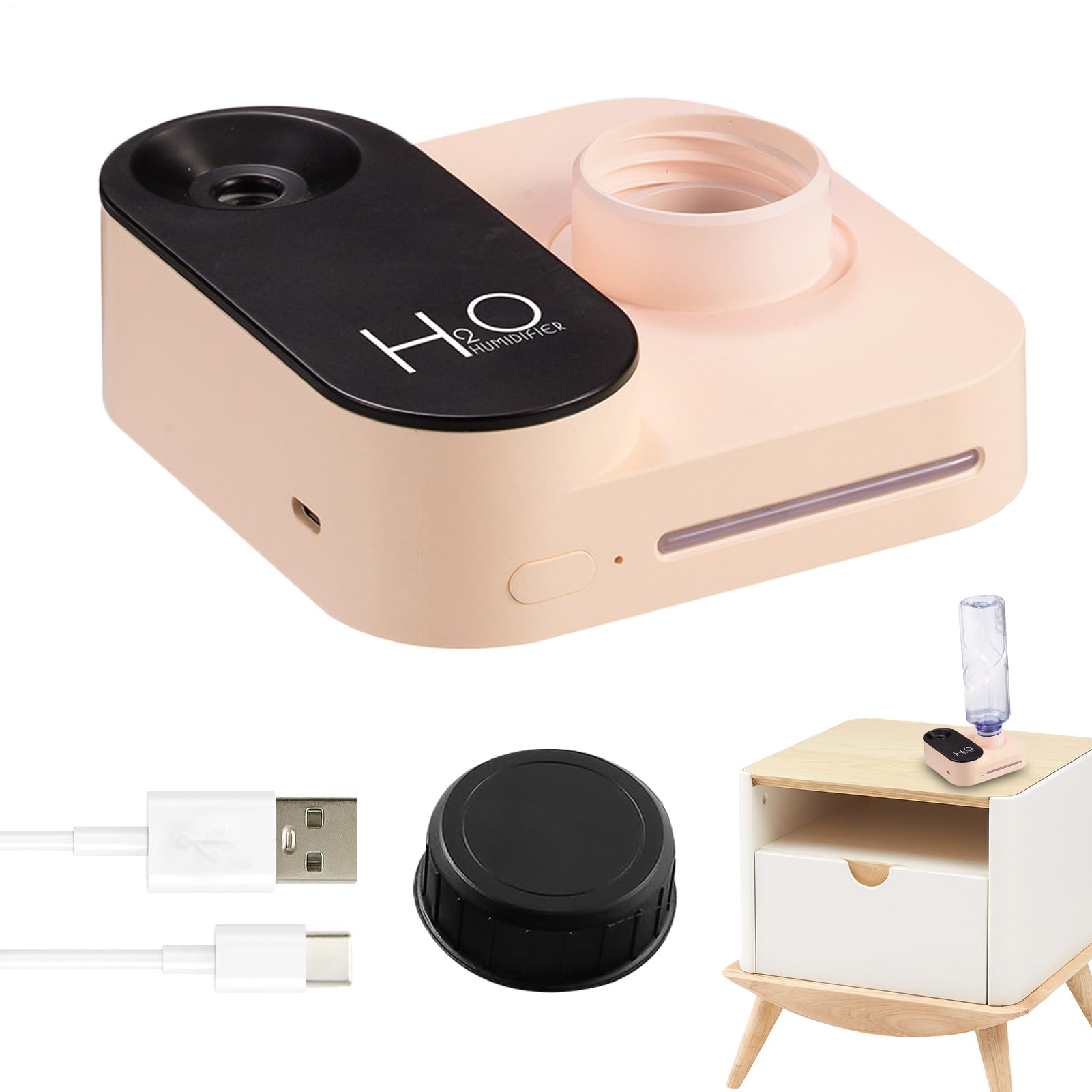 Air de voiture sec ? Solution avec cet humidificateur compact de 3,5 cm