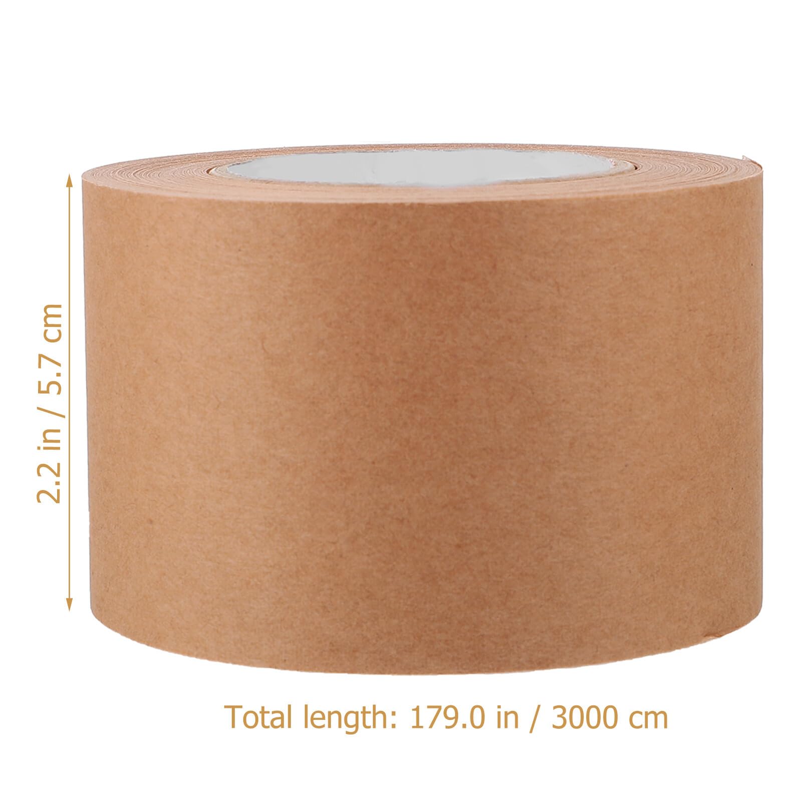 10 Rollen Verstärktes Kraftpapier Klebeband Stark Haftendes Verpackungsband für Kartonversiegelung Beschreibbar Wasserresistent Vielseitig Einsetzbar für Versand und Lagerung