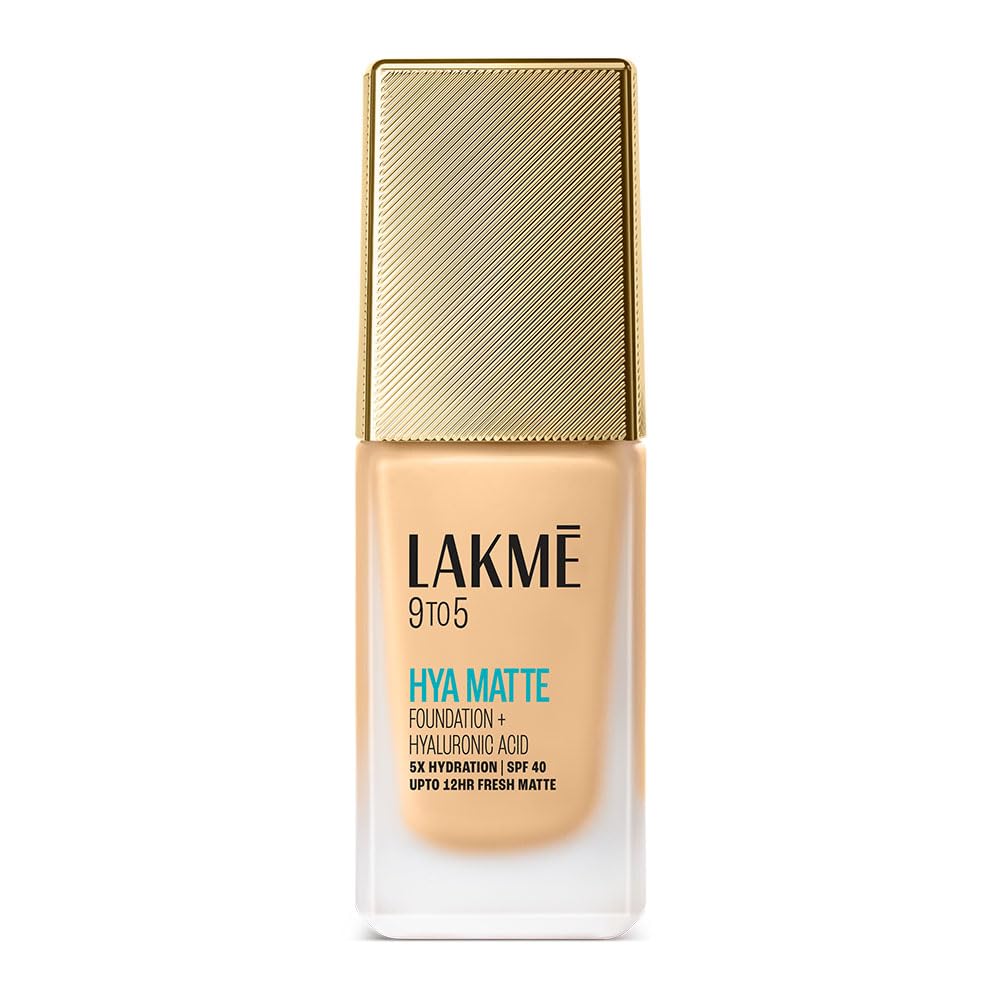 Lakme 9to5 Hya Matte Foundation + Hyaluronic Acid Warm Creme - 25ml