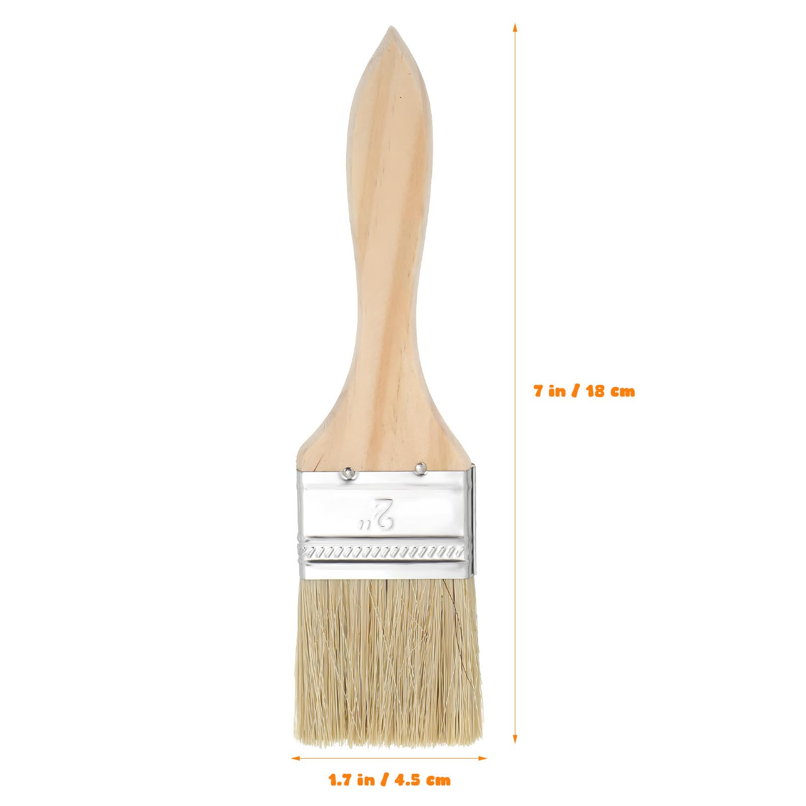 Lurrose 30pezzi Pennelli Con Manico in Legno Per Pittura Pennello Piatto Per Vernice Su e Recinzioni Per Interni Ed Esterni
