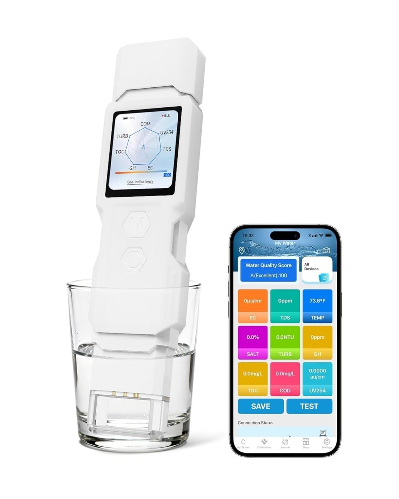 Testeur TOC COD UV254 Bluetooth connecté pour analyse de l'eau en laboratoire - 8