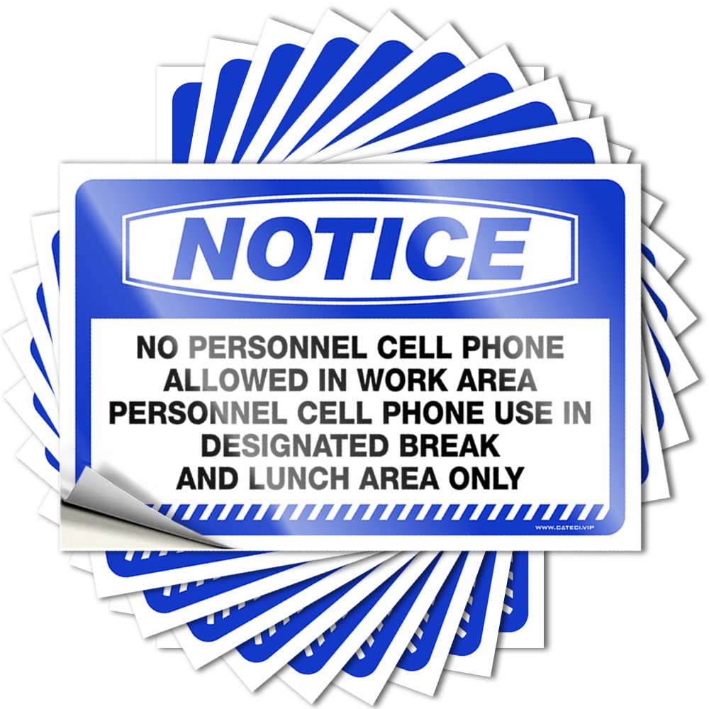 Bath Decor Bottle Funny Sticker - Notice Cell Phone Use in Designated Area Only Fun Durable Sticker Easy Apply for Darts Decor(8X12CM)