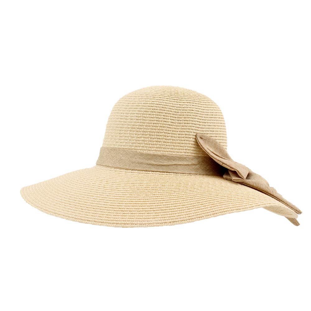 Carnavalife Sombrero Mujer Paja, Gorras Mujer Verano de ala Ancha, Pamela de Playa y Sol de Lazo Plegable y Flexible