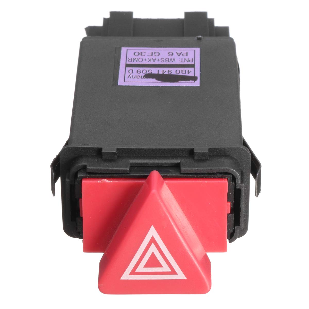NEGRO Botón De Interruptor De Flash De Advertencia De Luz De Peligro Apto For VOLVO FH