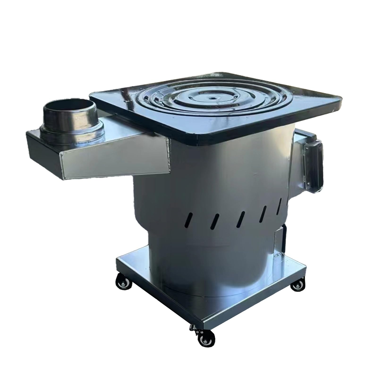 GUAWJRZDP Wood Burning Stove，Camping Wood Stove，Powerful Efficient Burning，for 2 to 3 People Outdoor Camping，Outdoor cooking，Picnic，Ice-fishing，Travel，Survival，and Heating (Size : With wheels)