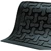 M+A Matting 430 Comfort Scrape Nitrile Rubber Anti-Fatigue Indoor Floor Mat, 6 Length x 4 Width, 3/8" Thick, Black