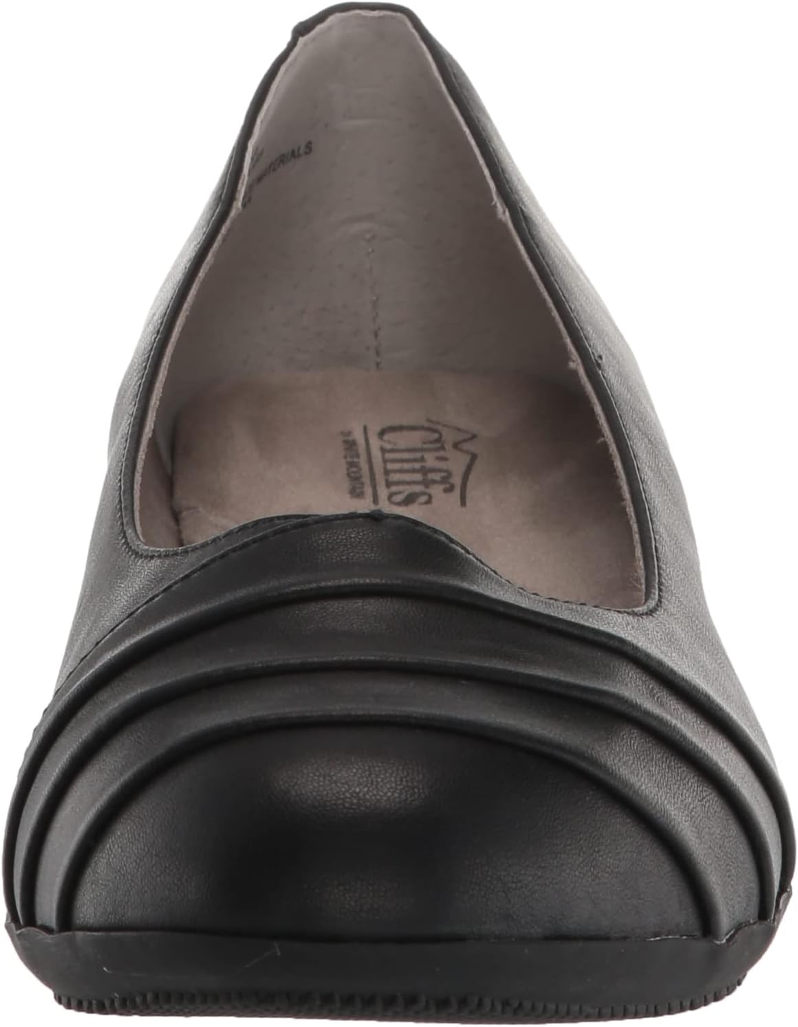 CLIFFS BY WHITE MOUNTAIN Women's Shoes Clara Ballet Flat 9 Black/Burnished/Smooth