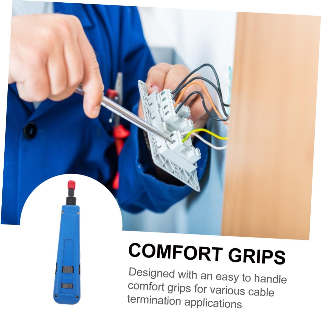 Wire Punch Tool Cable Punch Downs Cable Network Module High-strength Body Easy to Use