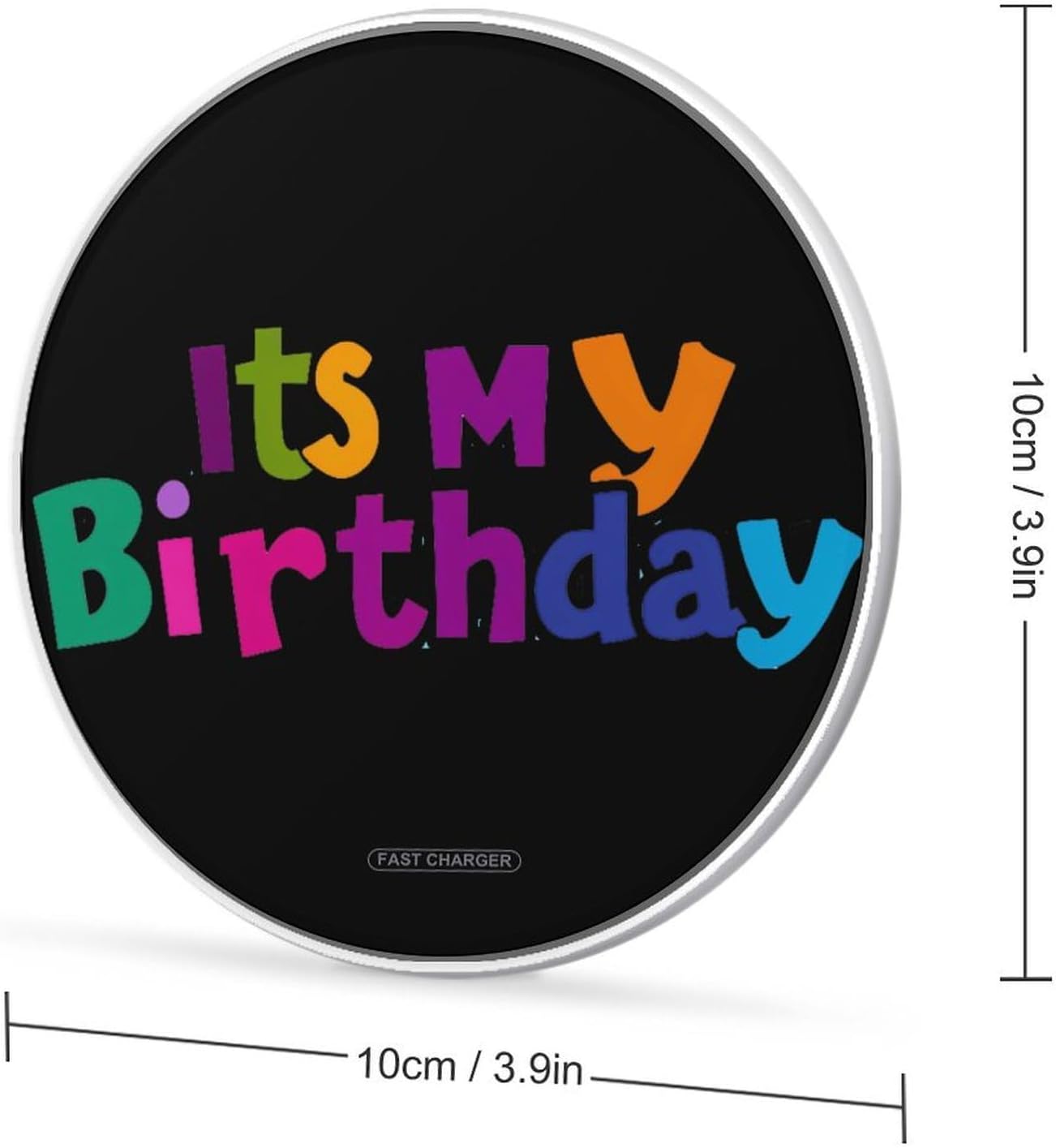 Its My Birthday Wireless Charger SlimWireless Charging Pad Anti-Slip Charger Mat for Men Women image 2