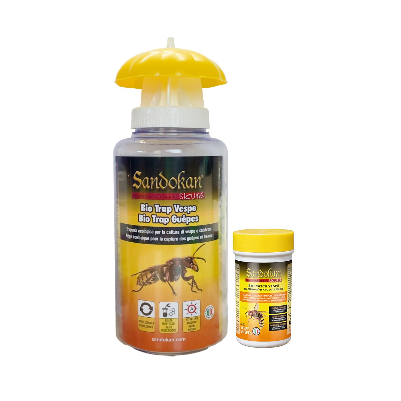 Sandokan SAN 7648 - Trampas ecológicas que cuelga para la eliminación de avispas
