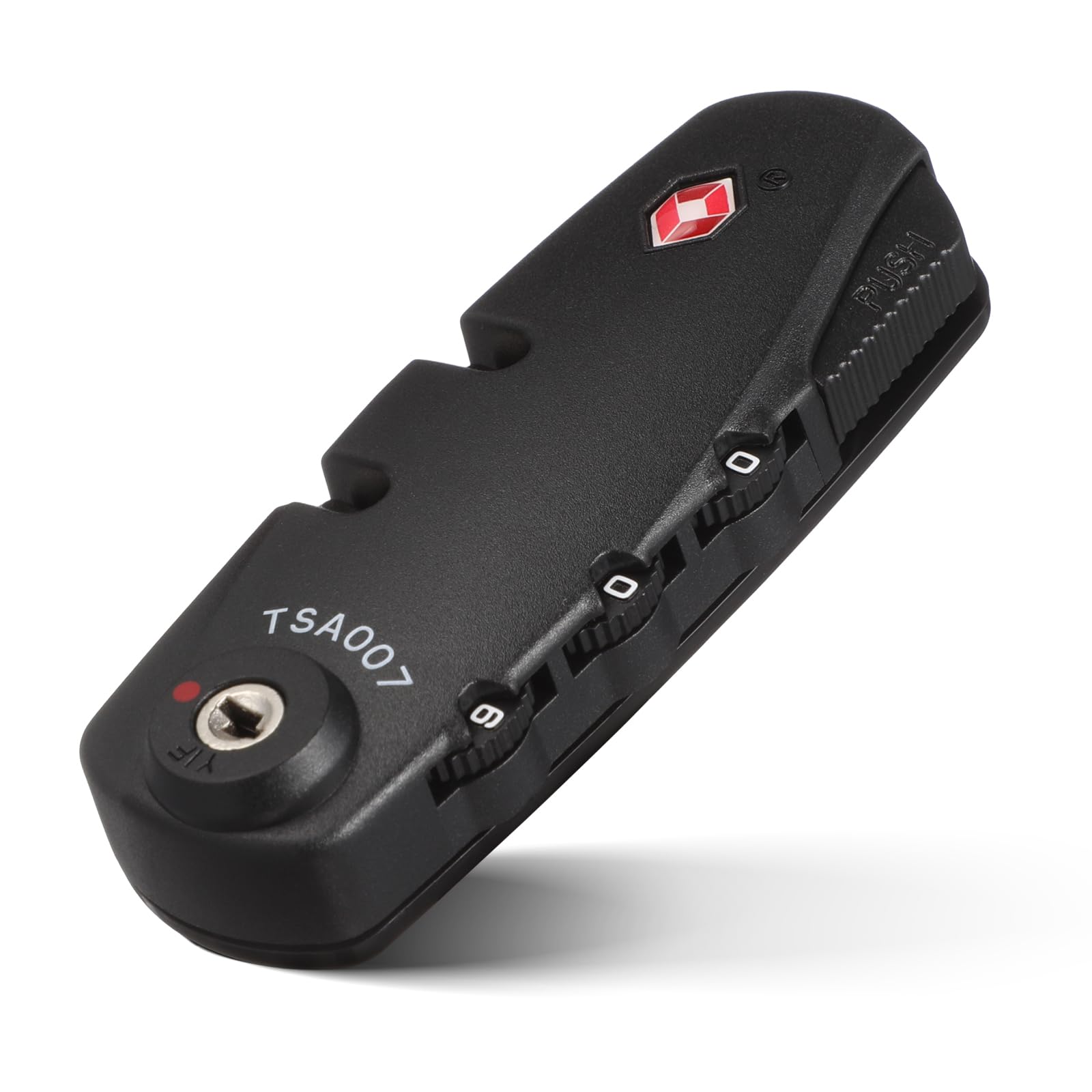 Baluue 3-Digit TSA Approved Combination Lock, Black, Portable and Resettable, for Luggage, Suitcase, Backpack etc.