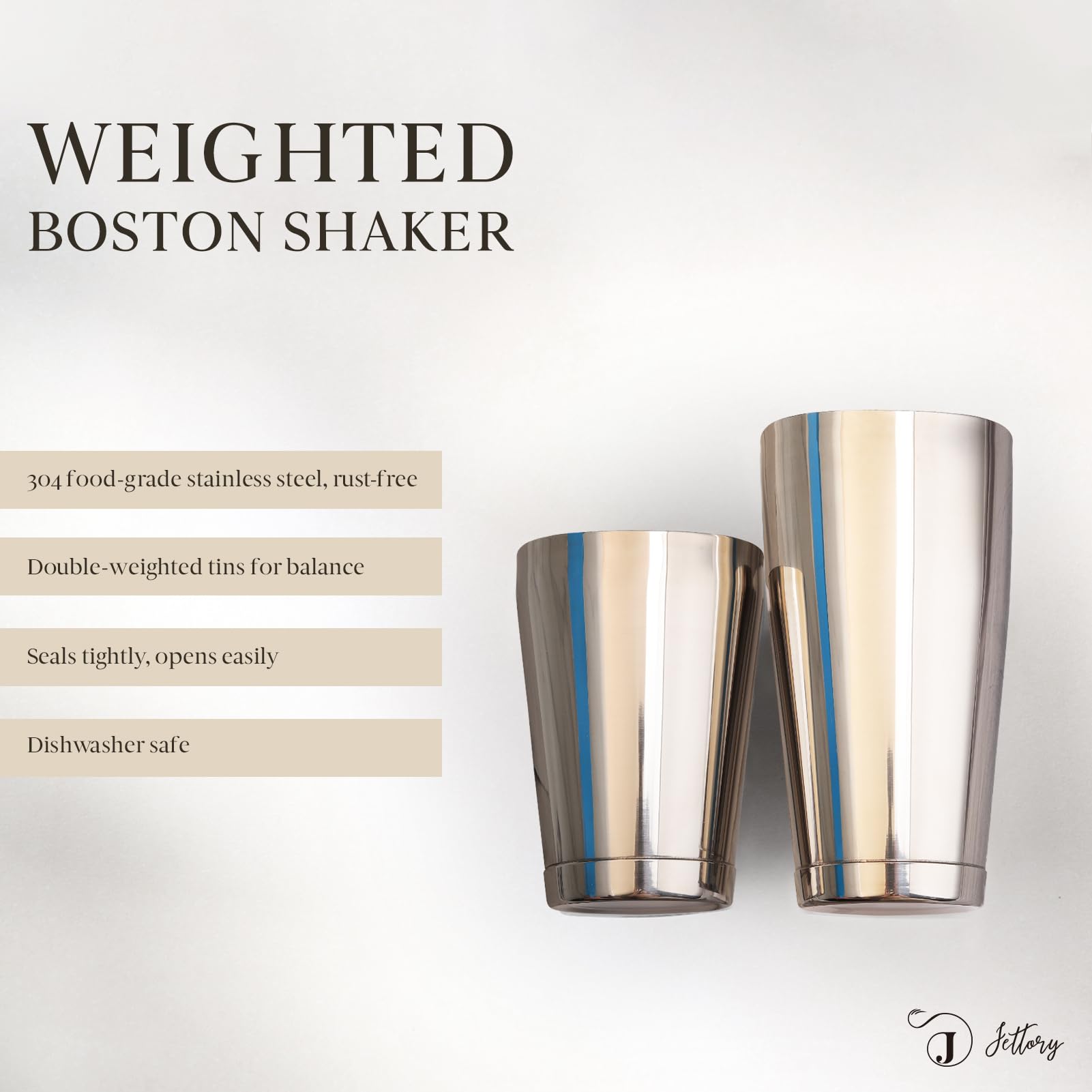 Boston Shaker – wysokiej jakości shaker do koktajli o pojemności 18 oz (532 ml) i 28 oz (828 ml) – profesjonalny zestaw shakerów Boston dla barmanów – shaker barowy ze stali nierdzewnej 304