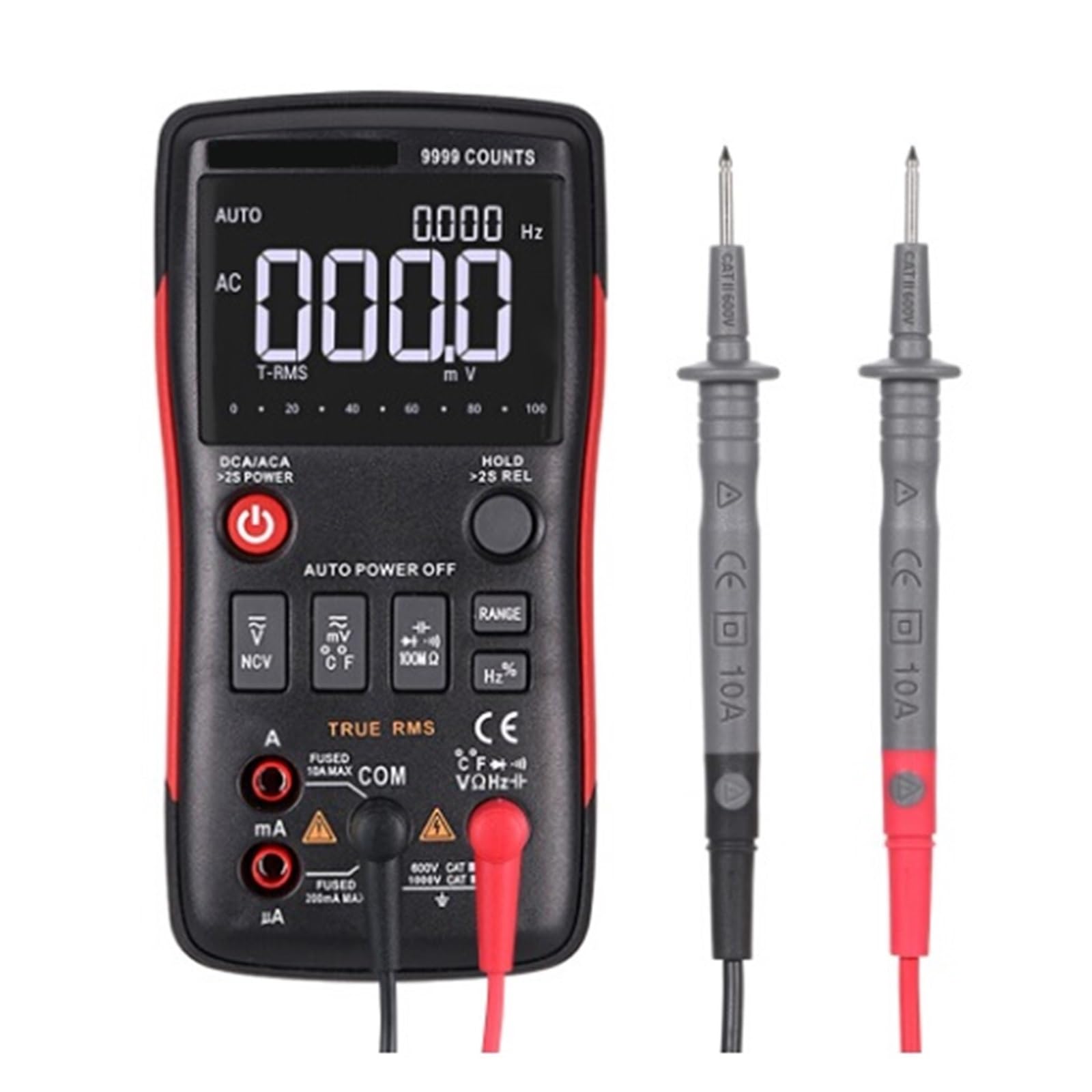 Tester Multimetro Multimetro Digitale Multimetro DC AC Tensione Corrente Misuratore Resistenza Diodo Tester Amperometro Voltmetro Precisione Sicuro(409B)