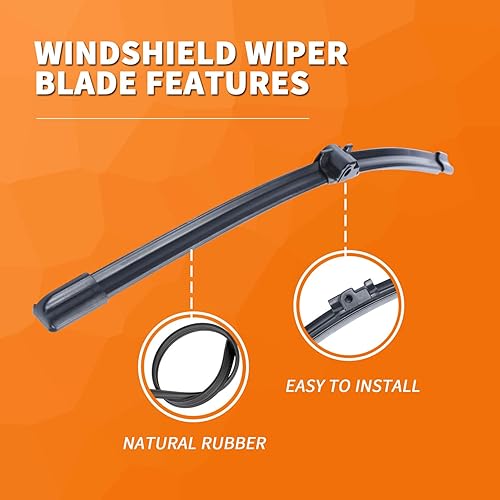 Miniatura 2 de CJPPPZIW Limpiaparabrisas premium de 27 + 27 pulgadas, repuesto para Mercedes-Benz S430 S500 S600 2001-2006, piezas de automóvil fáciles de hacer
