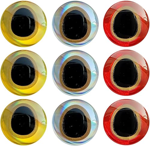 Miniatura 6 de 900pcs Surtido 3D Simulación Láser Señuelo de Pesca Ojos Artificiales Ojos de Pez para Pesca Señuelo 0.315 in 0.394 in 0.472 in