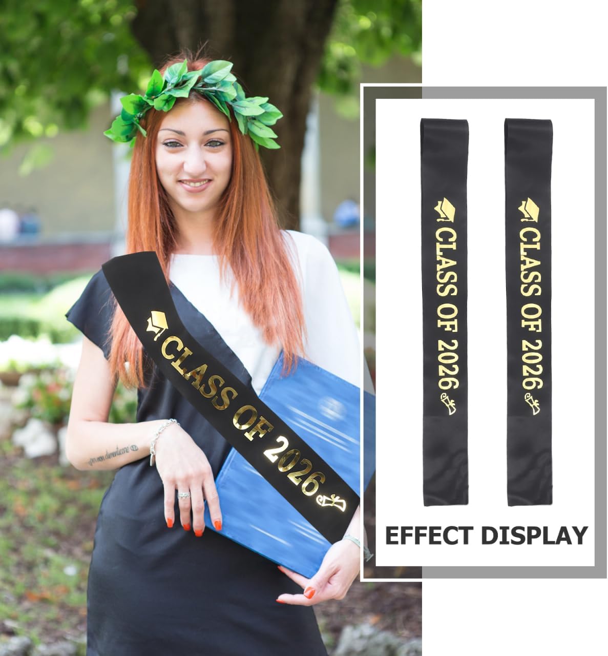 Beaupretty 6Pcs Class of 2026 Sash, Glitter Graduation Senior Sashes for High School, College & Kindergarten Congrats for Graduation Party