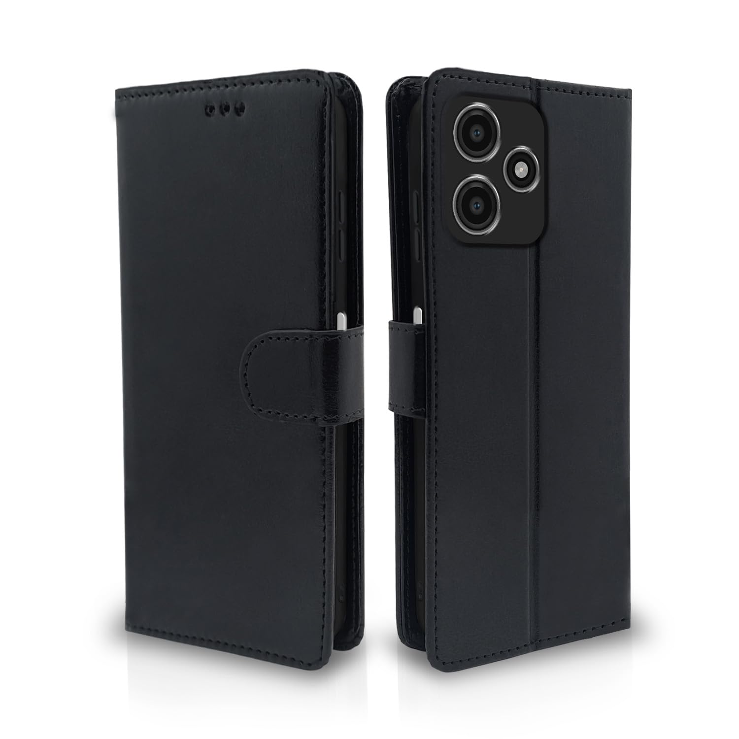 Pikkme Mi Redmi 12 5G / Poco M6 Pro 5G Flip Cover Leather Finish | Inside TPU | Wallet Stand and Shock Proof | Flip Case for Mi Redmi 12 5G / Poco M6 Pro 5G (Black) (B0CF1N12Y6) Amazon Price History, Amazon Price Tracker
