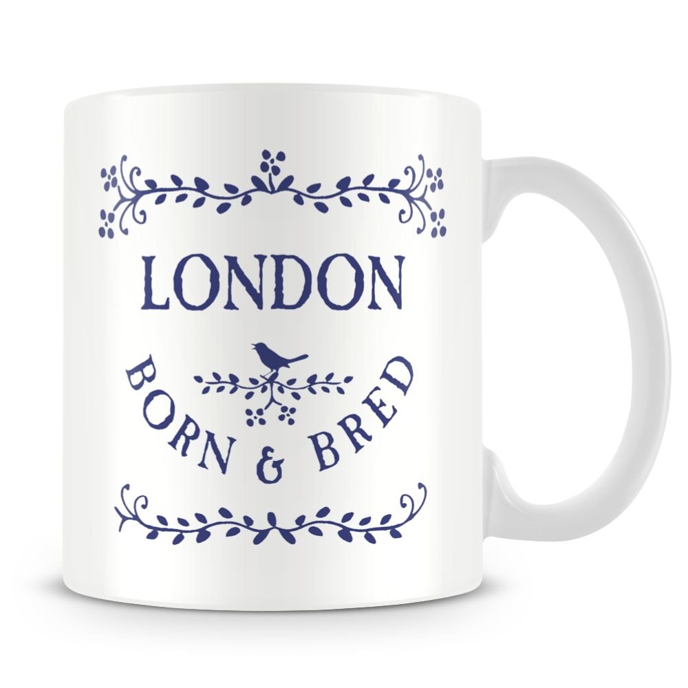 personalised4u London Born And Bred Ceramic Coffee Mug