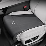 プジョー カーエクステンダークッション フットレスト付きシートカバー シートクッション 2008 3008 5008 SUV 308 508 208 2016-2020 全シリーズ対応 新しい拡張脚サポート統合カー 通気性に 穴あき 滑り止め太もも枕 レッグレスト延長クッション 車 シートレザーレッグパッド 車 ツーリング オフィス ホームシートクッション用 1枚 (ブラック) [並行輸入品]