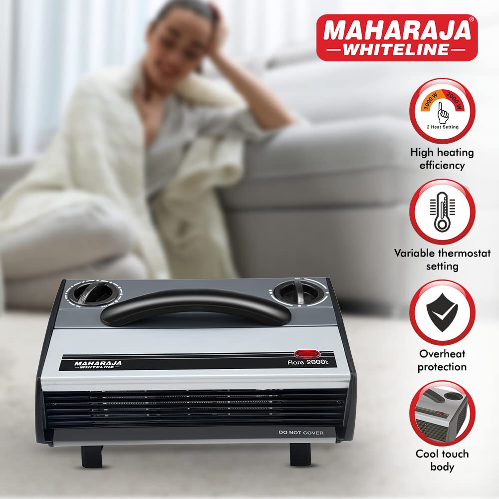 Maharaja Whiteline Flare 2000-Watt Heat Convector (Grey and Black) Room  Heater : Amazon.in: Home u0026 Kitchen