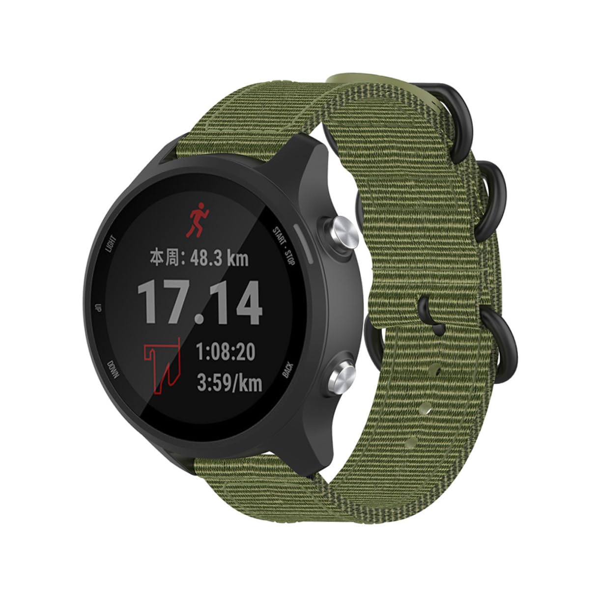 jojofuny 2St Hipster minimalistisches Uhrenarmband Nylon-Uhrenarmband Canvas- funky ersatzband ansehen aus Nylon drei Knöpfe Gurt Zubehör