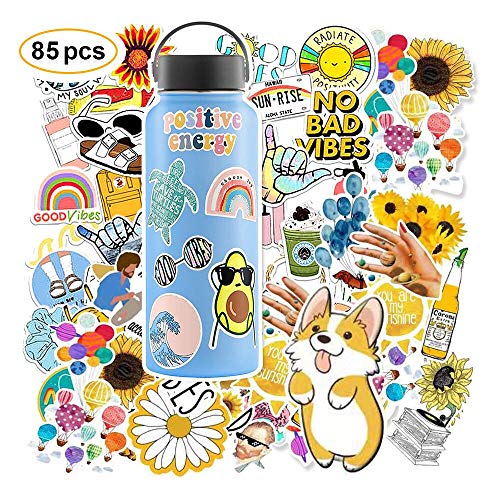 Preisvergleich Produktbild 85pcs Niedliche Stickers VSCO Girl ästhetische Aufkleber Laptop und Wasserflasche Aufkleber Pack für Jugendliche, Mädchen Vinyl Aufkleber Langlebig